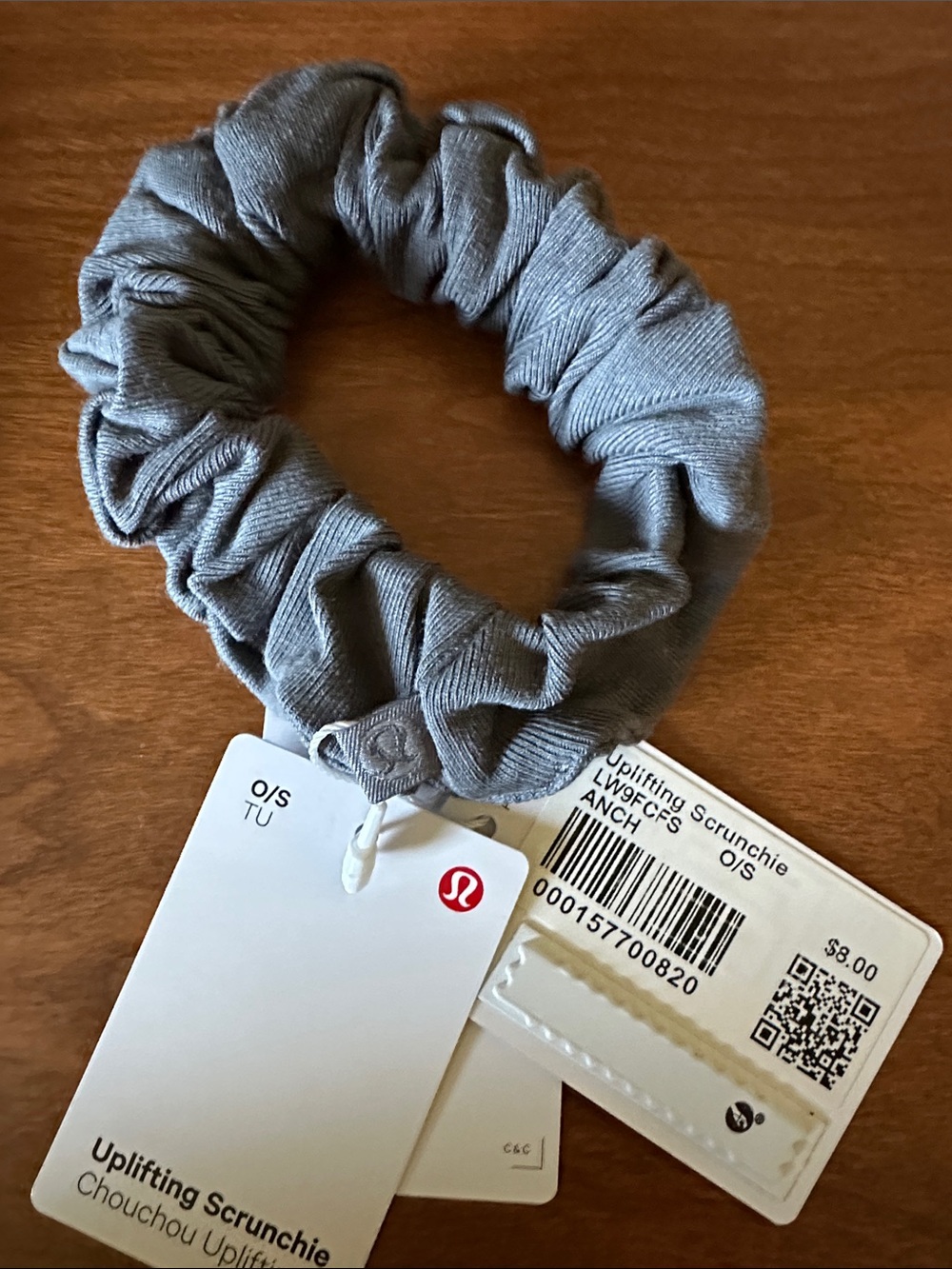 Lululemon Uplifting Scrunchie Duo in Heather Gray-Anchor NWT - Picture 2 of 6